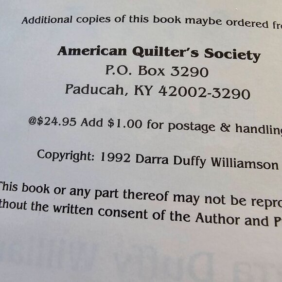 Sensational Scrap Quilts By Darra Duffy Williamson, Softcover, 1992 Vintage - Picture 3 of 10